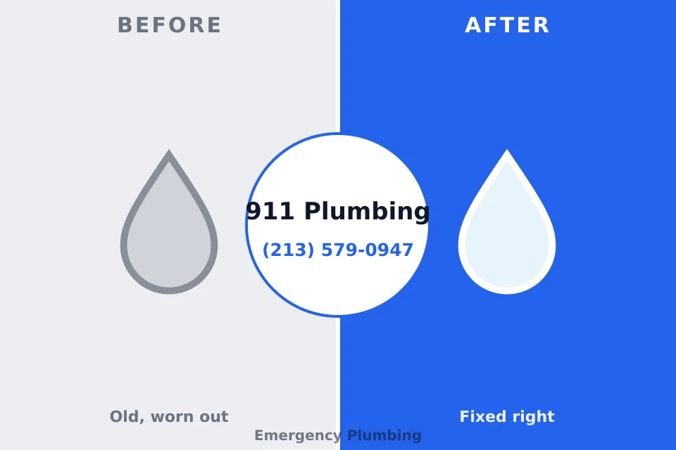 Before and after: plumbing repair Pembroke, GA
